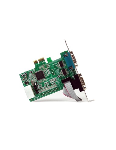 StarTech.com Scheda Seriale PCI Express con 2 Porte - Controller PCIe RS232 - 16550 UART - Scheda Seriale di Espansione DB9 a