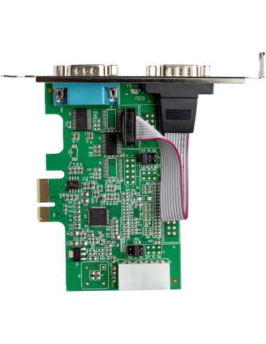 StarTech.com Scheda Seriale PCI Express con 2 Porte - Controller PCIe RS232 - 16950 UART - Scheda Seriale di Espansione DB9 a