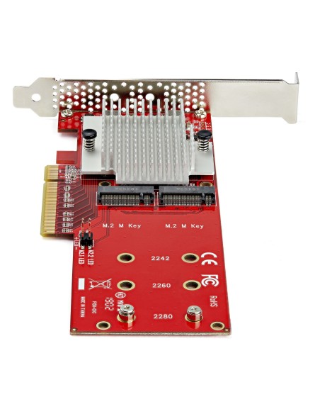 StarTech.com Adattatore X8 per due unit SSD PCIe M.2 - PCIe 3.0