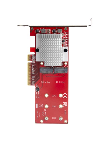 StarTech.com Adattatore X8 per due unit SSD PCIe M.2 - PCIe 3.0