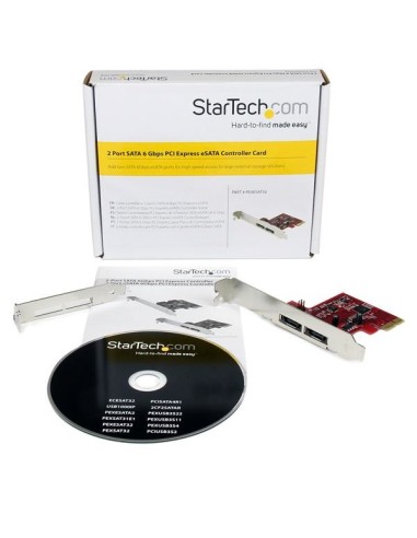 StarTech.com Scheda eSATA Controller PCI Express a 2 porte 6 Gbps, SATA