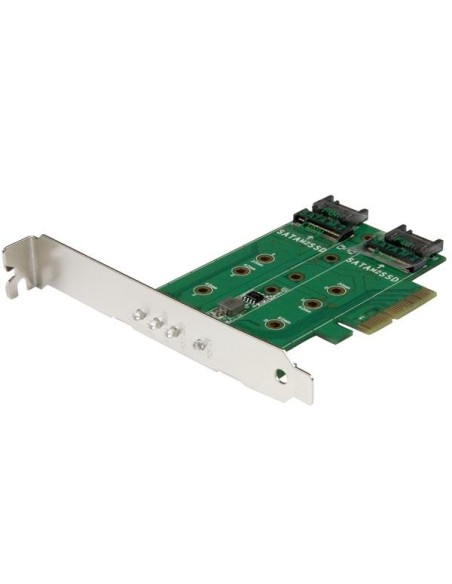 StarTech.com Adattatore SSD M.2 NGFF a 3 porte - 1x M.2 PCIe ( NVMe) , 2x M.2 SATA III M.2 - PCIe 3.0