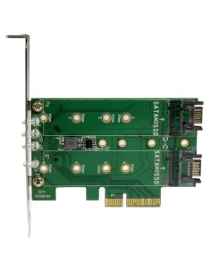 StarTech.com Adattatore SSD M.2 NGFF a 3 porte - 1x M.2 PCIe ( NVMe) , 2x M.2 SATA III M.2 - PCIe 3.0 2