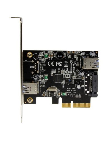 StarTech.com Scheda USB 3.1 a 2-porte (10Gbps) - USB-A, 1x esterna, 1x interna - PCIe
