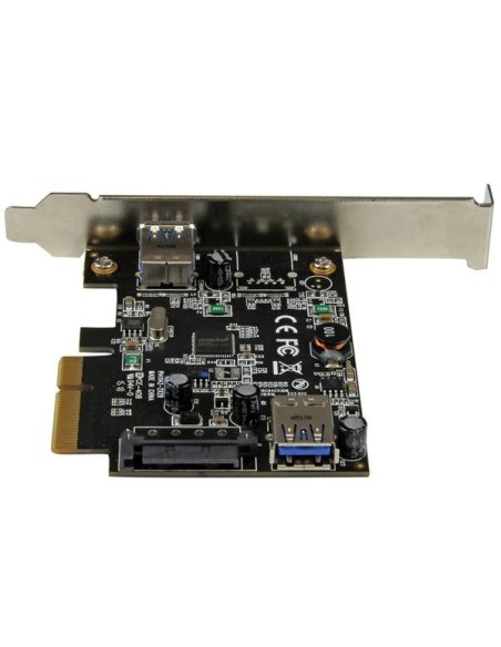 StarTech.com Scheda USB 3.1 a 2-porte (10Gbps) - USB-A, 1x esterna, 1x interna - PCIe