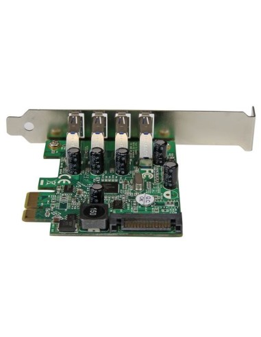 StarTech.com Adattatore scheda controller PCI Express PCIe SuperSpeed USB 3.0 a 4 porte con UASP - Alimentazione SATA