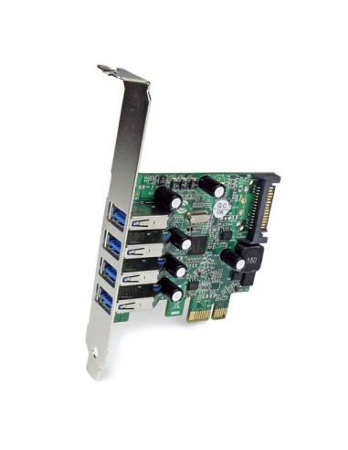 StarTech.com Adattatore scheda controller PCI Express PCIe SuperSpeed USB 3.0 a 4 porte con UASP - Alimentazione SATA