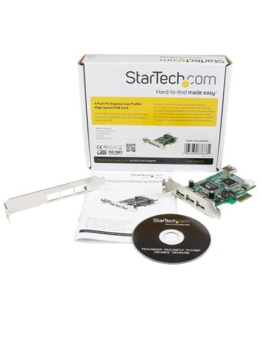 StarTech.com Scheda Pci Express basso prfilo con 4 porte USB 2.0 ad alta velocità