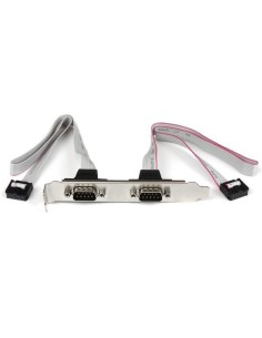 StarTech.com Staffa porta seriale DB9 16" a 2 porte a header a 10 pin