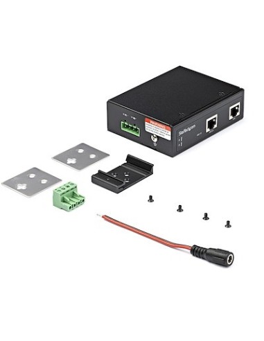 StarTech.com PoE Injector Gigabit Industriale - Alta velocità alta potenza 90W - 802.3bt PoE++ 48V-56VDC - Iniettore PoE++