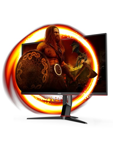 AOC G2 U28G2XU BK Monitor PC 71,1 cm (28") 3840 x 2160 Pixel 4K Ultra HD LED Nero, Rosso