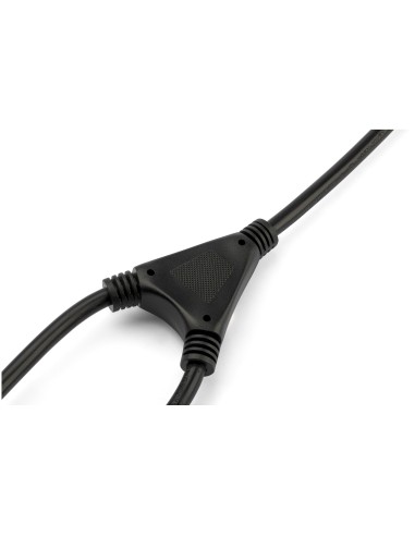 StarTech.com Cavo di Alimentazione per Computer a Y da 2m Cavo Elettrico Splitter AC di Ricambio per PC Monitor da Schuko a 2x