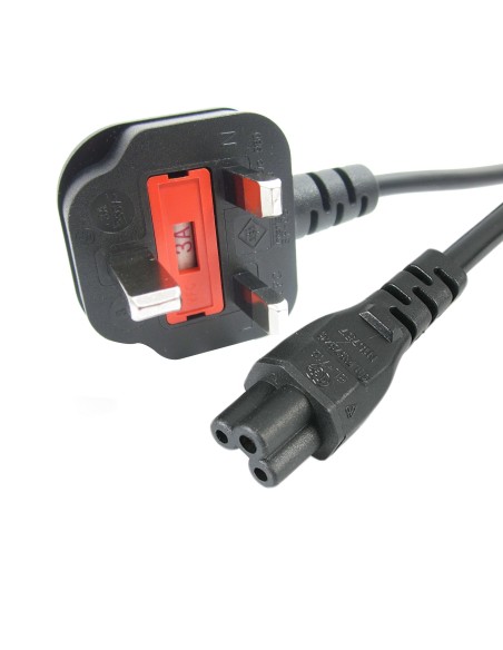 StarTech.com Cavo di Alimentazione per Notebook da 2m Cavo Elettrico AC di Ricambio per Alimentatori da BS 1363 UK a C5