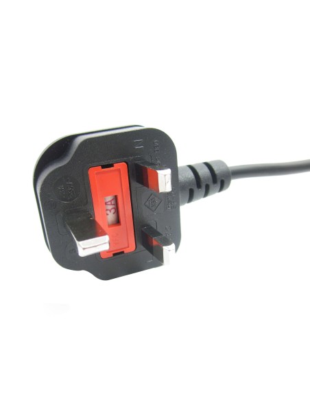 StarTech.com Cavo di Alimentazione per Notebook da 2m Cavo Elettrico AC di Ricambio per Alimentatori da BS 1363 UK a C5