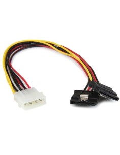 StarTech.com Adattatore splitter cavo di alimentazione Y LP4 a 2 SATA latching da 30 cm - 4 pin a dual SATA
