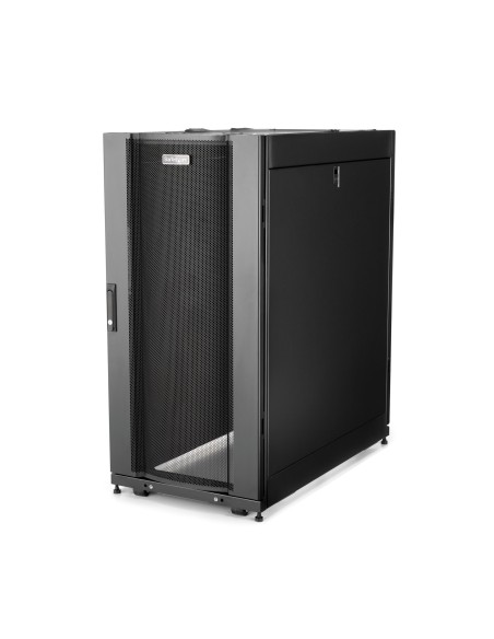 StarTech.com Armadio rack per server 25U - Profondità regolabile da 7-35" a 4 montanti con chiusura a chiave - Armadio mobile