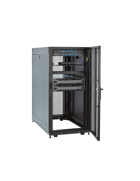 StarTech.com Armadio rack per server 25U - Profondità regolabile da 7-35" a 4 montanti con chiusura a chiave - Armadio mobile