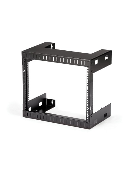 StarTech.com 8U 19" Rack di rete per montaggio a parete a 2 staffe - Rack open frame a muro profondo 30cm. Rack per