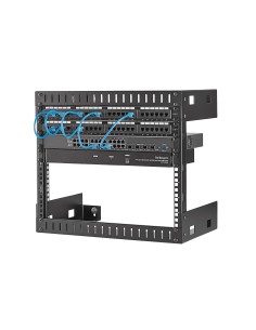StarTech.com 8U 19" Rack di rete per montaggio a parete a 2 staffe - Rack open frame a muro profondo 30cm. Rack per 2