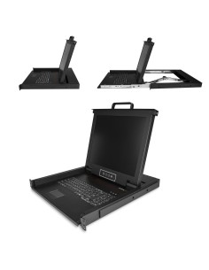 StarTech.com Console KVM per Armadio Rack - Monitor LCD 17" - KVM Switch VGA a 1 porta - Montabile a Rack - Cassetto KVM 2