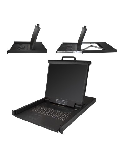 StarTech.com Console KVM per armadio Rack a 8 porte VGA con schermo LCD - 19" - 1U