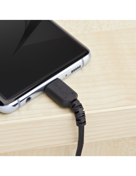 StarTech.com Cavo di Ricarica USB-A a USB-C da 2m - Resistente Cavetto USB-C di Ricarica Veloce e Sync da USB 2.0 a USB Type C