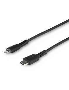 StarTech.com Cavo durevole da USB-C a Lightning da 1m nero - Cavo di alimentazione sincronizzazione in Fibra aramidica robusta