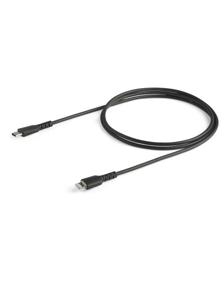 StarTech.com Cavo durevole da USB-C a Lightning da 1m nero - Cavo di alimentazione sincronizzazione in Fibra aramidica robusta