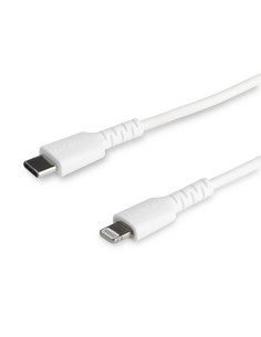StarTech.com Cavo durevole da USB-C a Lightning da 1m bianco - Cavo di alimentazione sincronizzazione in Fibra aramidica