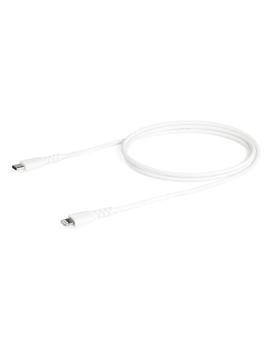 StarTech.com Cavo durevole da USB-C a Lightning da 1m bianco - Cavo di alimentazione sincronizzazione in Fibra aramidica