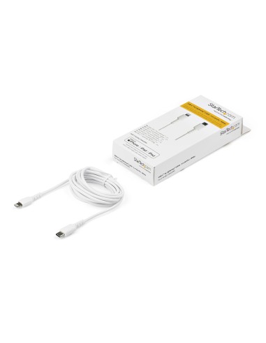 StarTech.com Cavo durevole da USB-C a Lightning da 2m bianco - Cavo di alimentazione sincronizzazione in Fibra aramidica
