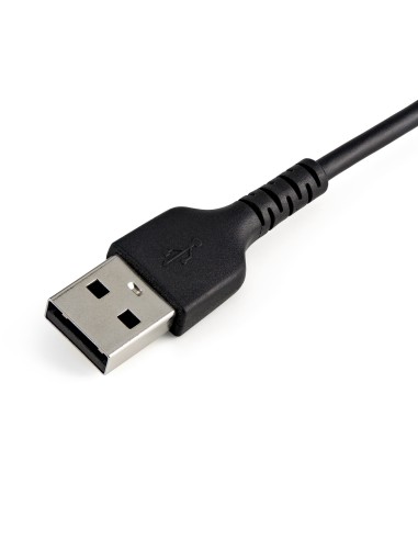 StarTech.com Cavo da USB-A a Lightning da 15cm nero - Robusto e resistente cavo di alimentazione sincronizzazione in fibra