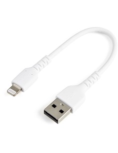 StarTech.com Cavo da USB-A a Lightning da 15cm bianco - Robusto e resistente cavo di alimentazione sincronizzazione in fibra
