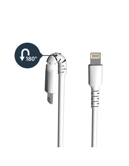 StarTech.com Cavo da USB-A a Lightening bianco da 1m di colore bianco - Robusto e resistente cavo di