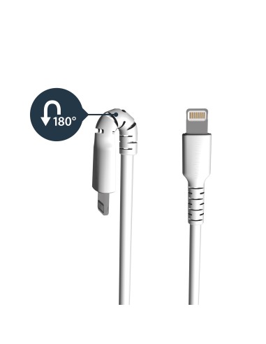 StarTech.com Cavo da USB-A a Lightening da 2m di colore bianco - Robusto e resistente cavo di alimentazione sincornizzazione in