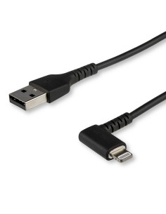 StarTech.com Cavo da USB-A a Lightening da 2m durevole - nero ad angolo retto a 90 in fibra aramidica - Robusto e resistente