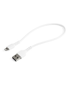 StarTech.com Cavo da USB-A a Lightning da 30cm bianco - Robusto e resistente cavo di alimentazione sincronizzazione in fibra