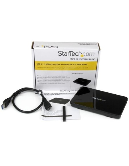 StarTech.com Box externo USB 3.1 ad 1 alloggiamento senza utensili (tool-less) da 2,5" SATA III