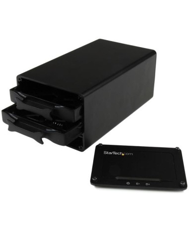 StarTech.com BOX Esterno a doppio alloggiamento Disco rigido da 2,5" - USB 3.1 (10Gbps) a SATA