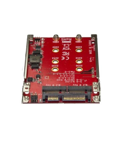 StarTech.com Adattatore per 2 Dischi SSD M.2 a SATA per alloggio da 2,5" - RAID