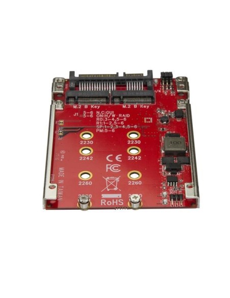 StarTech.com Adattatore per 2 Dischi SSD M.2 a SATA per alloggio da 2,5" - RAID