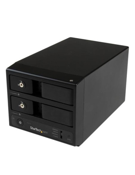 StarTech.com Box Esterno HDD per disco rigido SATA III 3.5" USB 3.0 con UASP - Enclosure Case Disco Rigido a doppio Bay con Hot