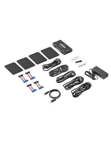 StarTech.com Eraser per HDD SSD a 4 Bay - Per SATA drive da 2,5" o 3,5" - Unità di cancellazione sicura per dischi standalone -