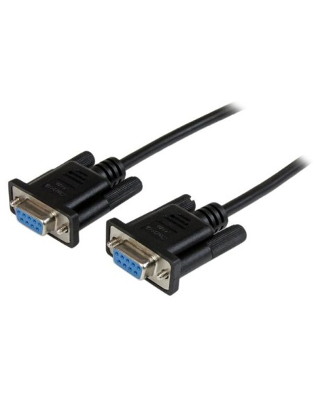 StarTech.com Cavo Seriale RS232   DB9 Null Modem da 1m - nero Femmina Femmina