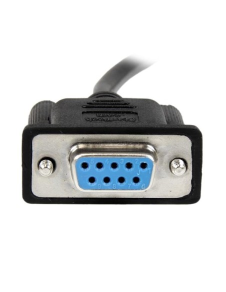 StarTech.com Cavo Seriale RS232   DB9 Null Modem da 1m - nero Femmina Femmina
