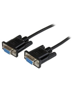 StarTech.com Cavo Seriale RS232   DB9 Null Modem da 2m - nero Femmina Femmina