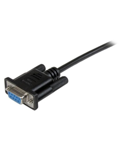 StarTech.com Cavo Seriale RS232   DB9 Null Modem da 2m - nero Femmina Femmina