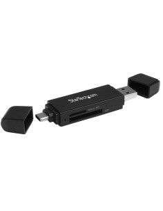 StarTech.com Lettore Schede SD e microSD -Lettore di schede di memoria USB 3.0 compatto - 5 Gbps - Lettore di schede di memoria 2