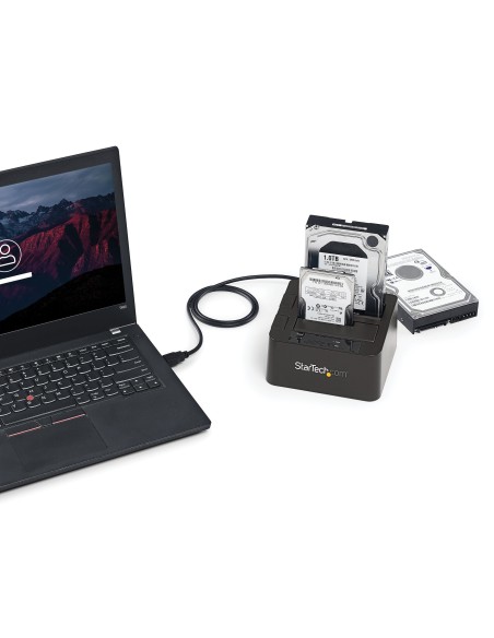 StarTech.com Box esterno USB 3.1 (10Gbps) a doppio alloggiamento da 2,5" 3,5" SATA SSD HDD