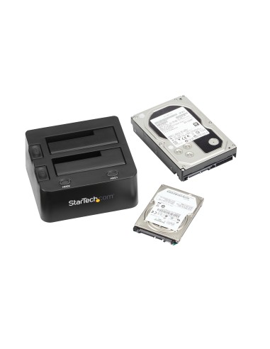 StarTech.com Docking Station USB 3.0 per doppio Hard Disk SSD   SATA da 2.5"   3.5" con UASP